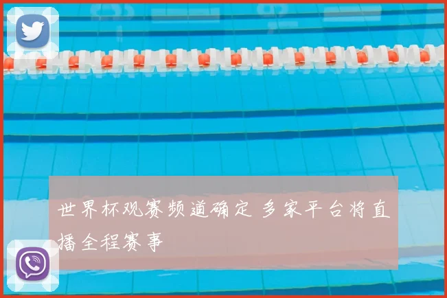 世界杯观赛频道确定 多家平台将直播全程赛事