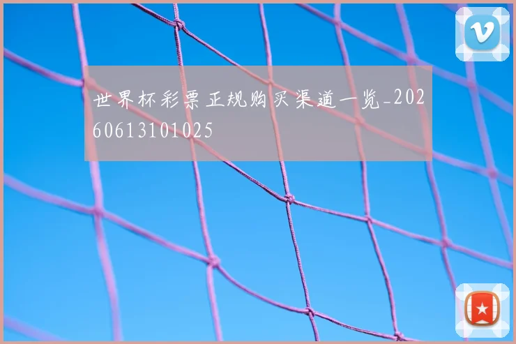 世界杯彩票正规购买渠道一览_20260613101025